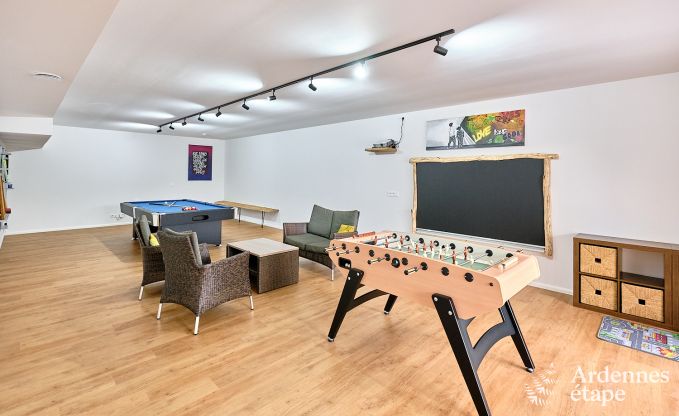 Moderne Ferienwohnung fr 10 Personen in Amel mit 4 Schlafzimmern, 5 Badezimmern, Sauna, Fitnessraum, Spielzimmer und Privatgarten