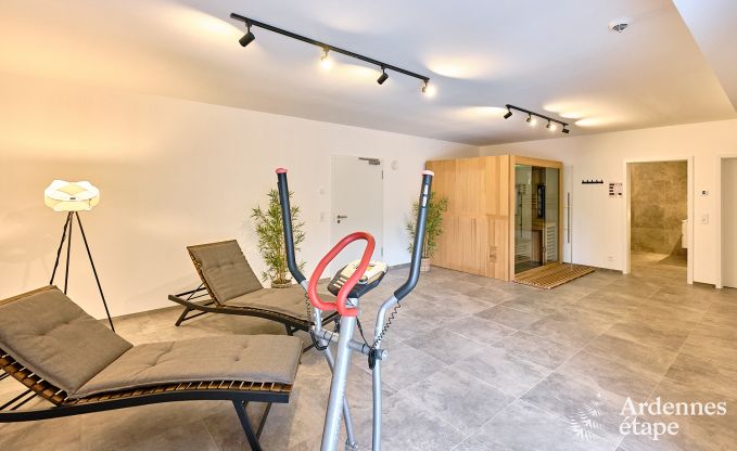 Moderne Ferienwohnung fr 10 Personen in Amel mit 4 Schlafzimmern, 5 Badezimmern, Sauna, Fitnessraum, Spielzimmer und Privatgarten
