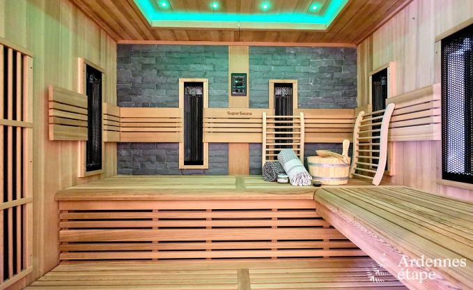 Moderne Ferienwohnung fr 10 Personen in Amel mit 4 Schlafzimmern, 5 Badezimmern, Sauna, Fitnessraum, Spielzimmer und Privatgarten