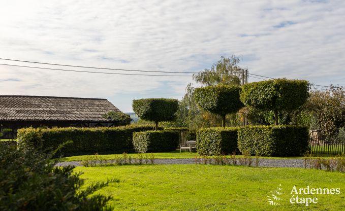 Authentisches Ferienhaus fr 6 Personen in Anhe mit privater Sauna, berdachter Terrasse und luxurisem Interieur