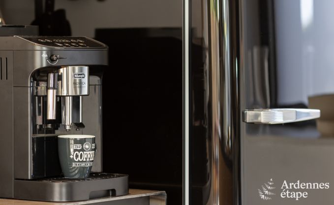 Authentisches Ferienhaus fr 6 Personen in Anhe mit privater Sauna, berdachter Terrasse und luxurisem Interieur