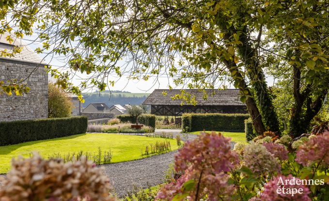 Authentisches Ferienhaus fr 6 Personen in Anhe mit privater Sauna, berdachter Terrasse und luxurisem Interieur