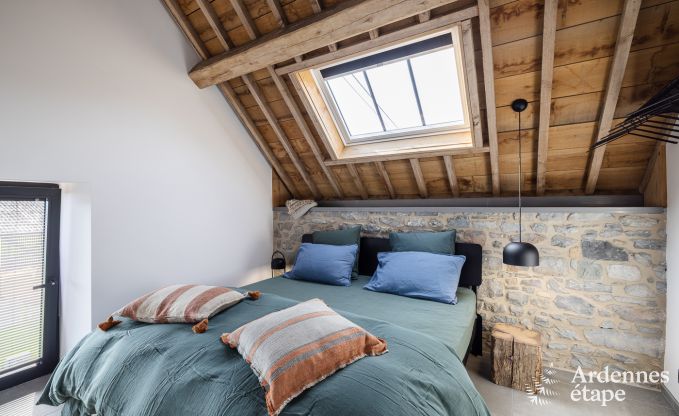 Authentisches Ferienhaus fr 6 Personen in Anhe mit privater Sauna, berdachter Terrasse und luxurisem Interieur