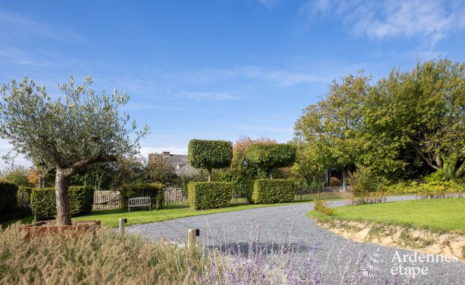 Authentisches Ferienhaus fr 6 Personen in Anhe mit privater Sauna, berdachter Terrasse und luxurisem Interieur