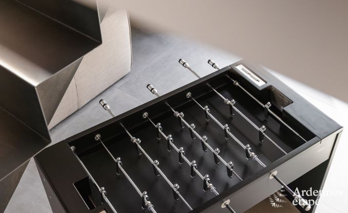 Authentisches Ferienhaus fr 6 Personen in Anhe mit privater Sauna, berdachter Terrasse und luxurisem Interieur