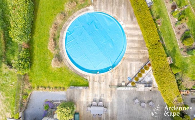 Charmantes Ferienhaus in Anthisnes: 8 Personen, beheizter Pool, 4 Schlafzimmer, haustierfreundlich