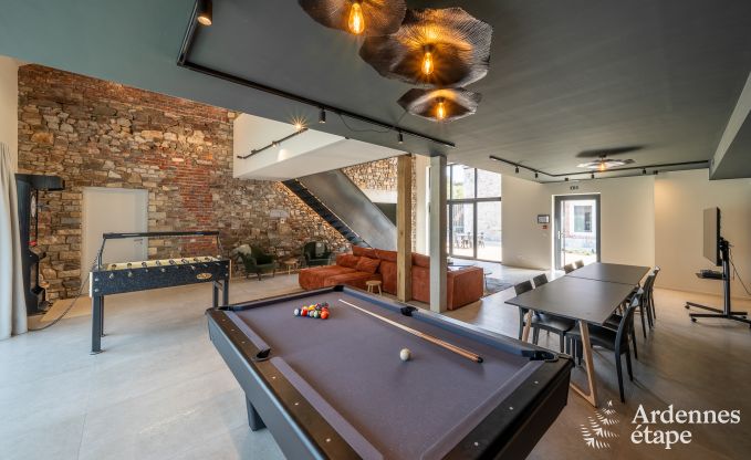 Groes Ferienhaus in Aubel: ideal fr 30 Personen mit Pool und umfangreichen Einrichtungen