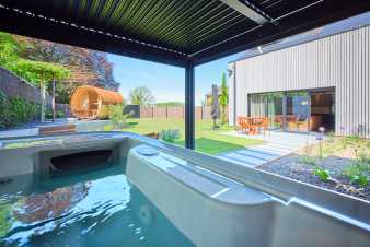 Luxus-Ferienhaus fr 2 in Aubel: Jacuzzi, Sauna und schne Aussicht
