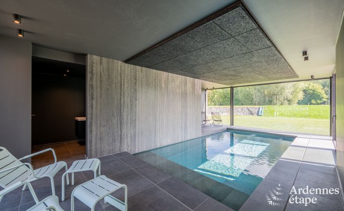 Ger�umiges Ferienhaus am Wasser in Aubel f�r 21 Personen mit 9 Schlaf- und Badezimmern, Hallenbad und Privatgarten