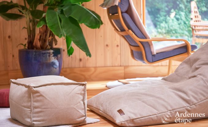 Ger�umige Jurte f�r 4 Personen in Aywaille mit Holzpelletofen und Privatgarten mit Terrasse