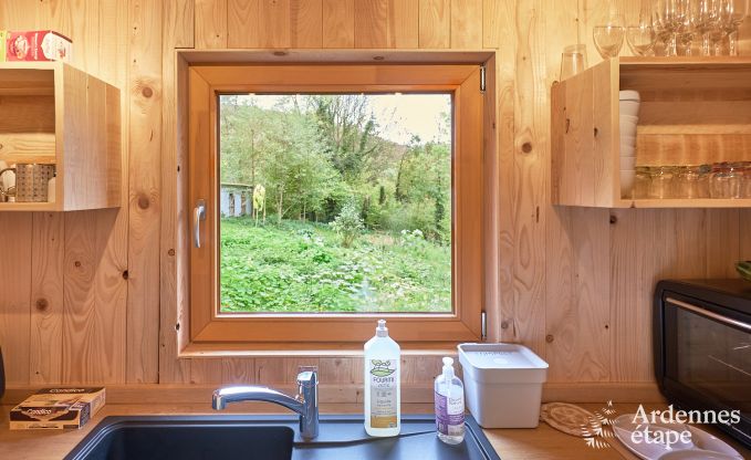 Ger�umige Jurte f�r 4 Personen in Aywaille mit Holzpelletofen und Privatgarten mit Terrasse