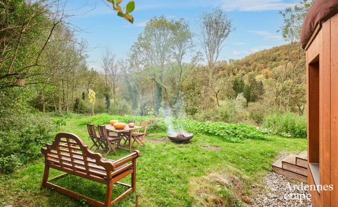 Ger�umige Jurte f�r 4 Personen in Aywaille mit Holzpelletofen und Privatgarten mit Terrasse