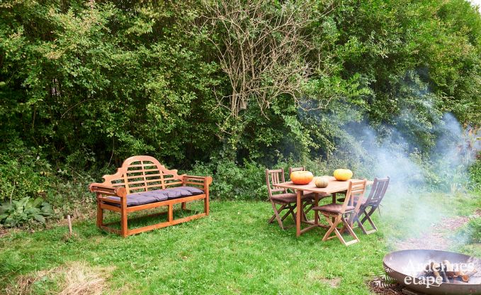 Ger�umige Jurte f�r 4 Personen in Aywaille mit Holzpelletofen und Privatgarten mit Terrasse