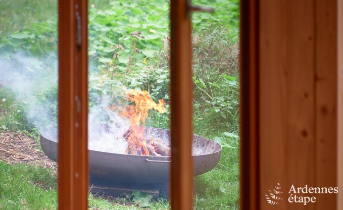 Ger�umige Jurte f�r 4 Personen in Aywaille mit Holzpelletofen und Privatgarten mit Terrasse