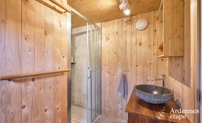 Ger�umige Jurte f�r 4 Personen in Aywaille mit Holzpelletofen und Privatgarten mit Terrasse