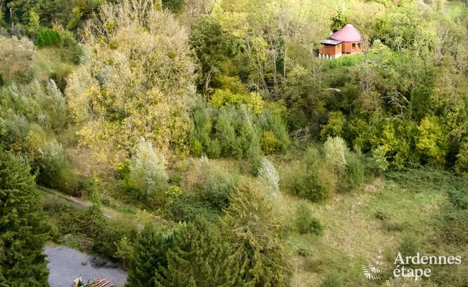 Ger�umige Jurte f�r 4 Personen in Aywaille mit Holzpelletofen und Privatgarten mit Terrasse