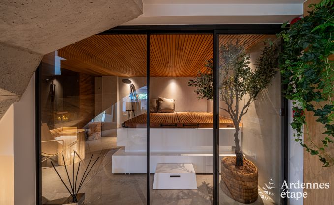 Luxuri�ses Ferienhaus in Baillonville f�r 6 Personen mit Wellness und beheiztem Schwimmbad