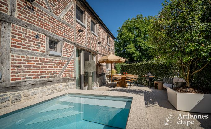 Luxuri�ses Ferienhaus in Baillonville f�r 6 Personen mit Wellness und beheiztem Schwimmbad