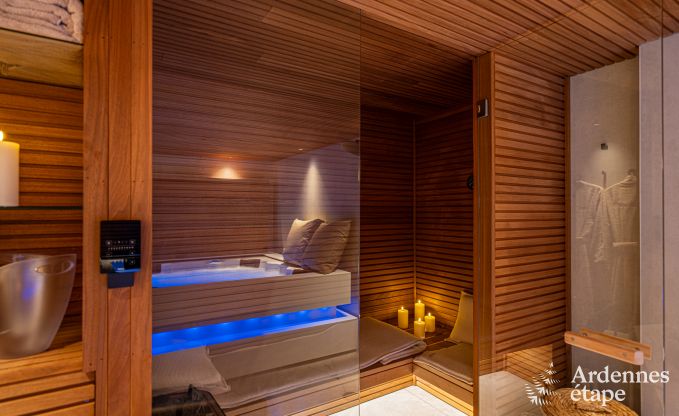 Luxuri�ses Ferienhaus in Baillonville f�r 6 Personen mit Wellness und beheiztem Schwimmbad