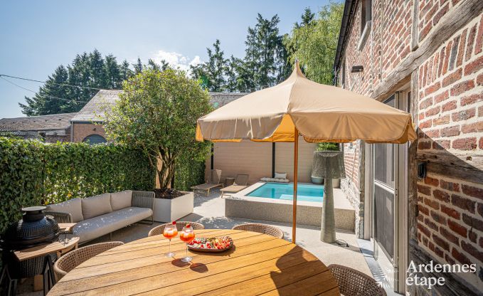 Luxuri�ses Ferienhaus in Baillonville f�r 6 Personen mit Wellness und beheiztem Schwimmbad