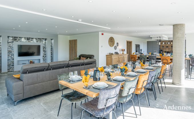 Luxusvilla Bastogne 22 Pers. Ardennen Schwimmbad Wellness Behinderten gerecht
