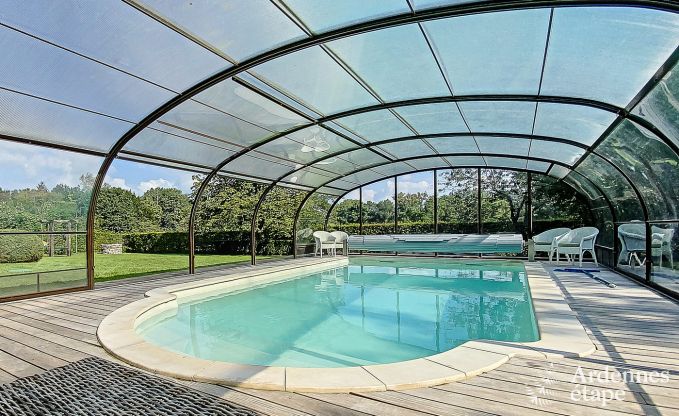 Charme Ferienhaus in Beauraing 15 Pers. Ardennen Schwimmbad Wellness Behinderten gerecht