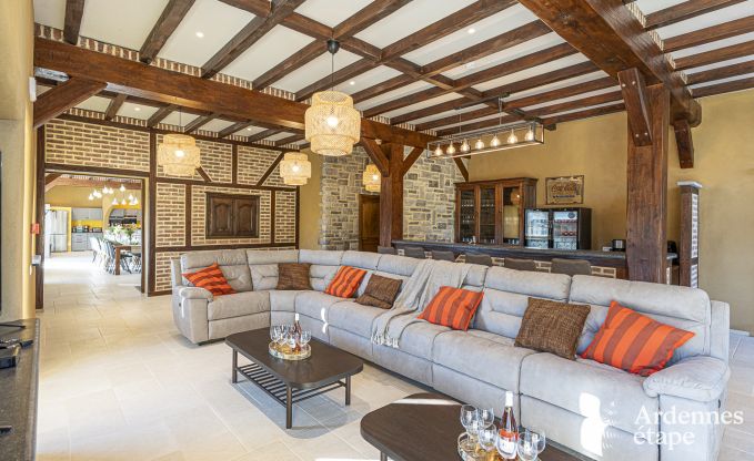 Schloss Beauraing 38 Pers. Ardennen Schwimmbad Wellness Behinderten gerecht