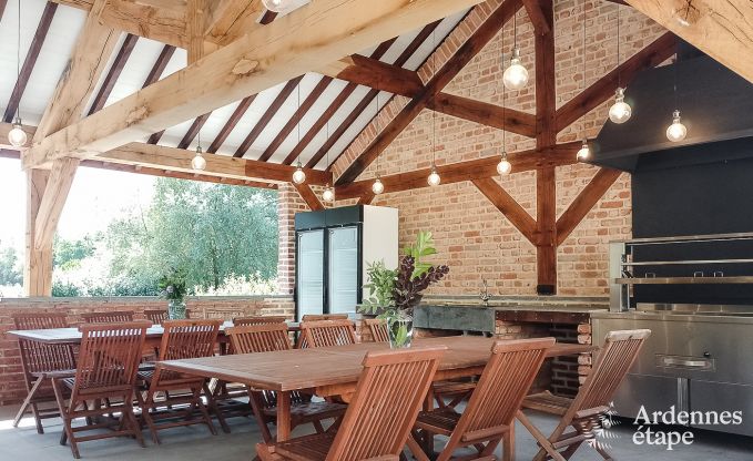 Schloss Beauraing 38 Pers. Ardennen Schwimmbad Wellness Behinderten gerecht