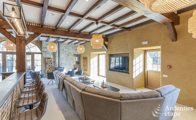 Schloss Beauraing 38 Pers. Ardennen Schwimmbad Wellness Behinderten gerecht