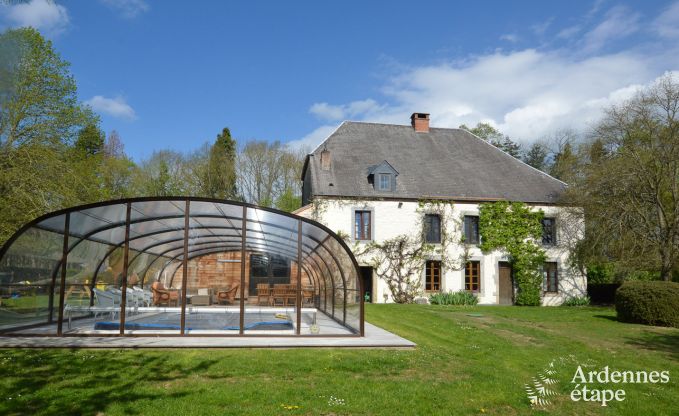 Charme Ferienhaus in Beauraing 15 Pers. Ardennen Schwimmbad Wellness Behinderten gerecht