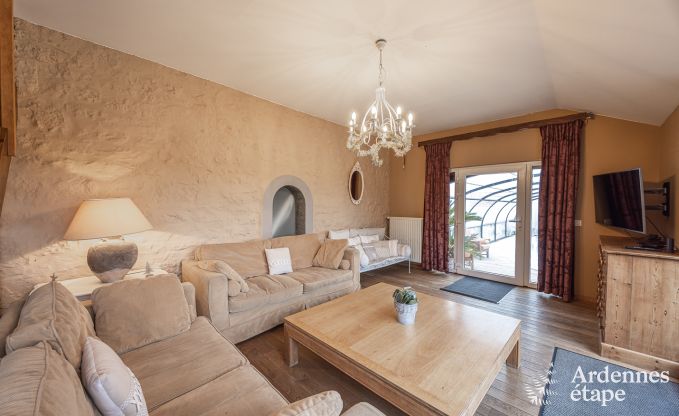 Charme Ferienhaus in Beauraing 15 Pers. Ardennen Schwimmbad Wellness Behinderten gerecht