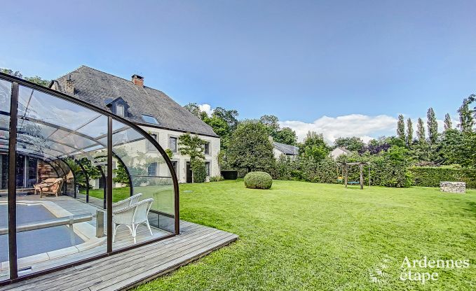 Charme Ferienhaus in Beauraing 15 Pers. Ardennen Schwimmbad Wellness Behinderten gerecht