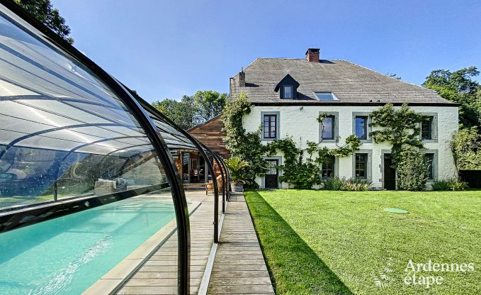 Charme Ferienhaus in Beauraing 15 Pers. Ardennen Schwimmbad Wellness Behinderten gerecht