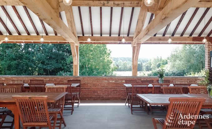 Schloss Beauraing 38 Pers. Ardennen Schwimmbad Wellness Behinderten gerecht