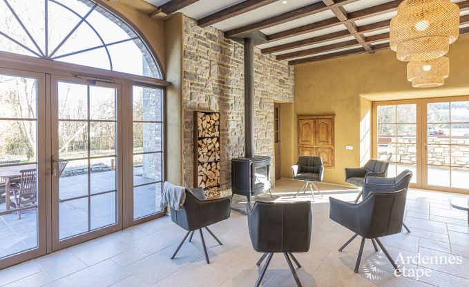 Schloss Beauraing 38 Pers. Ardennen Schwimmbad Wellness Behinderten gerecht