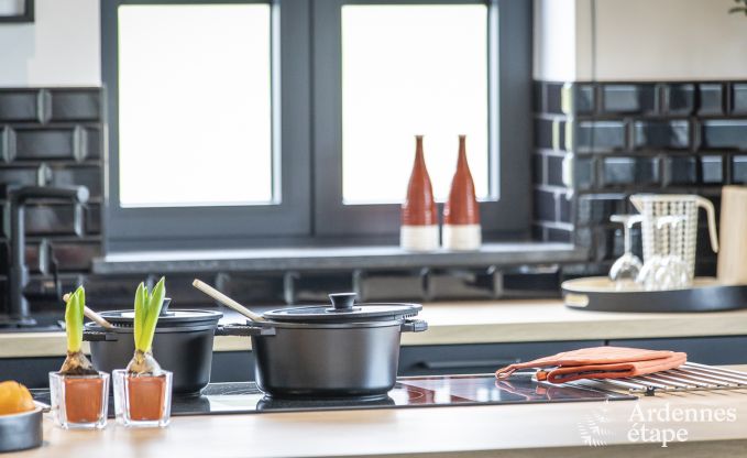 Wunderschnes Schloss in Bertrix: Unterkunft fr 20 Personen mit Hallenbad, Whirlpool und Infrarotkabine