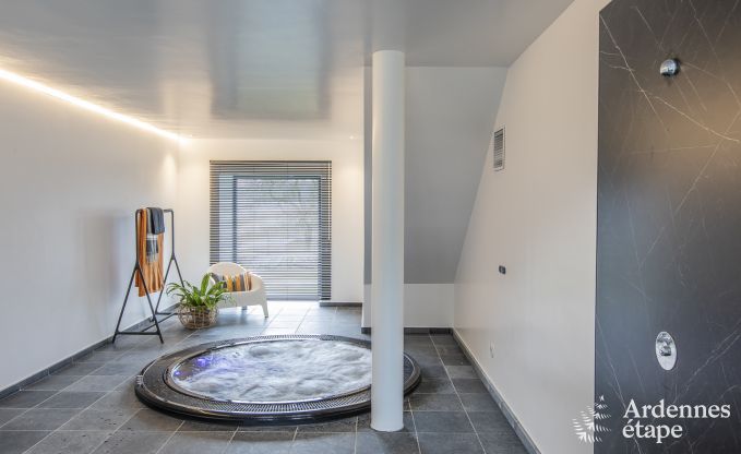 Wunderschnes Schloss in Bertrix: Unterkunft fr 20 Personen mit Hallenbad, Whirlpool und Infrarotkabine