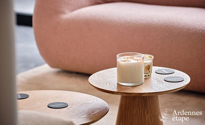 Gerumige Luxusvilla in Bertrix fr 16 Personen mit beheiztem Auenpool und privater Terrasse am Wasser