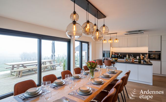 Ferienhaus in Bi�vre: haustierfreundlicher Komfort f�r 12 Personen mit Sauna in den Ardennen