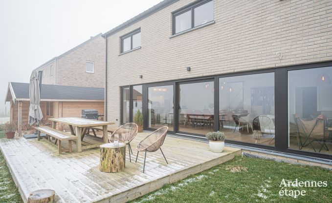 Ferienhaus in Bi�vre: haustierfreundlicher Komfort f�r 12 Personen mit Sauna in den Ardennen