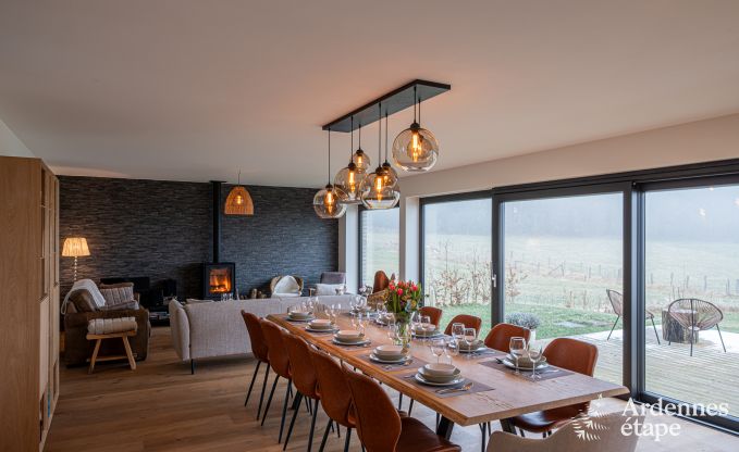 Ferienhaus in Bi�vre: haustierfreundlicher Komfort f�r 12 Personen mit Sauna in den Ardennen