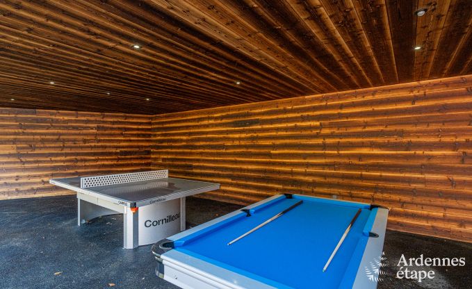 Luxus Chalet in Brognon fr 20 Personen mit beheiztem Auenpool, Outdoor-Jacuzzi und Sauna am See