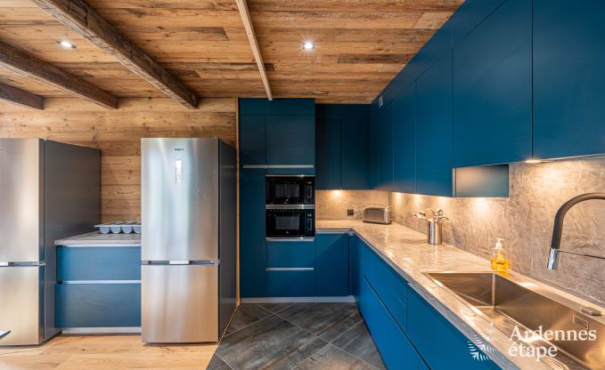 Luxus Chalet in Brognon fr 20 Personen mit beheiztem Auenpool, Outdoor-Jacuzzi und Sauna am See