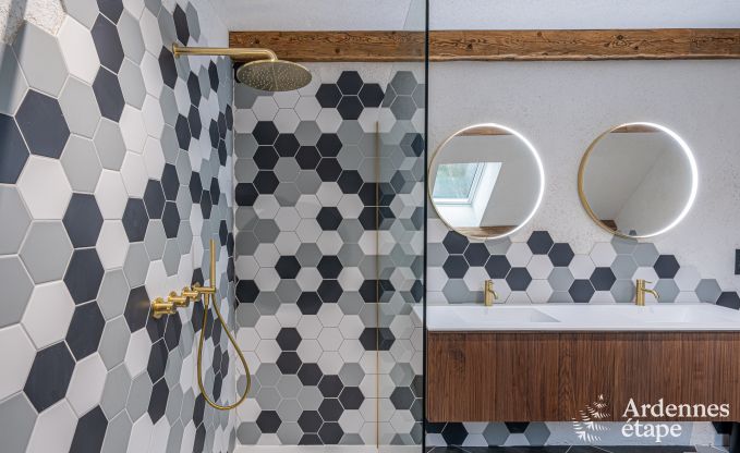 Luxus Chalet in Brognon fr 20 Personen mit beheiztem Auenpool, Outdoor-Jacuzzi und Sauna am See