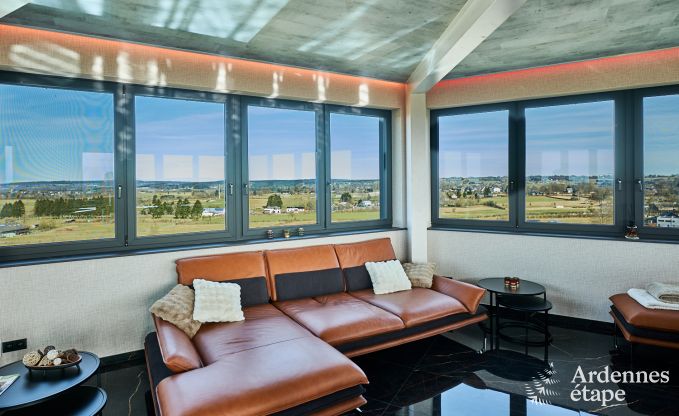 Luxusferienhaus in Butgenbach: Wasserturm mit Sauna, Whirlpool und Panoramablick f�r 6 Personen