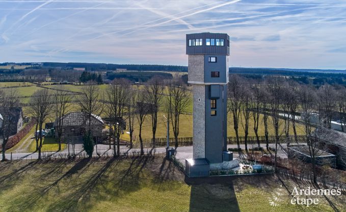 Luxusferienhaus in Butgenbach: Wasserturm mit Sauna, Whirlpool und Panoramablick f�r 6 Personen