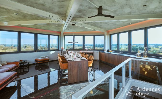 Luxusferienhaus in Butgenbach: Wasserturm mit Sauna, Whirlpool und Panoramablick f�r 6 Personen