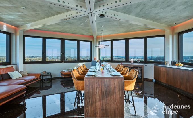 Luxusferienhaus in Butgenbach: Wasserturm mit Sauna, Whirlpool und Panoramablick f�r 6 Personen