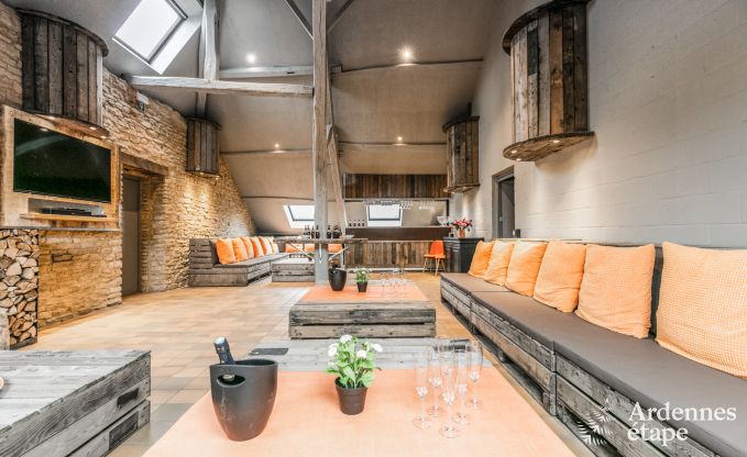 Ferienhaus Chassepierre 50 Pers. Ardennen Schwimmbad Wellness