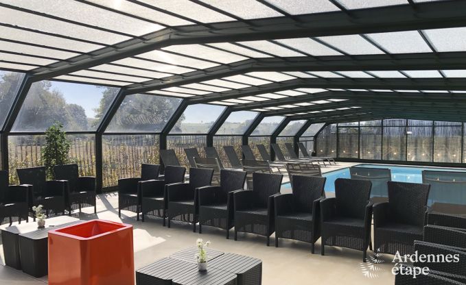 Ferienhaus Chassepierre 50 Pers. Ardennen Schwimmbad Wellness